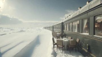 列车穿行安图县长白山腹地雪景入画来