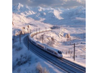 列车穿行安图县长白山腹地雪景入画来