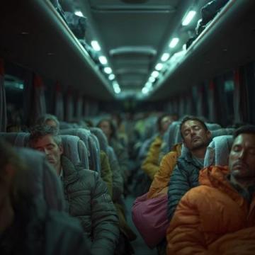 尘埃飞扬，南北列车承载着疲惫与匆忙