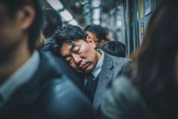 尘埃飞扬，南北列车承载着疲惫与匆忙