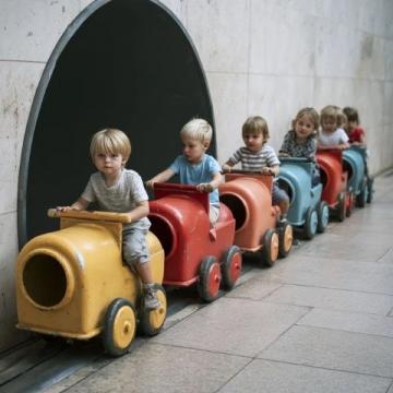 上午10点长隆动物园小火车需排60分钟队