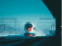 T326/327次电力机车与绍兴站告别时刻