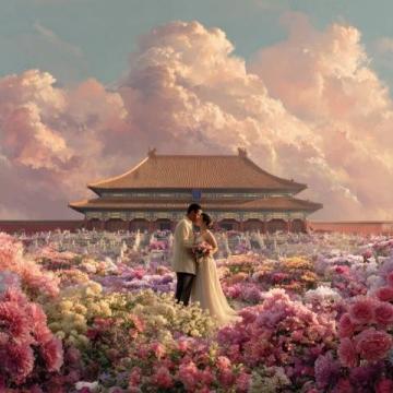 北京后花园限时花海秘境：春季浪漫之旅，漫步长城巨龙披粉袍