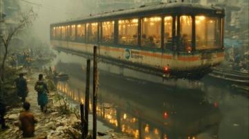 8 月 9 日受水害影响，齐齐哈尔至讷河间 K7123 等部分旅客列车临时停运。